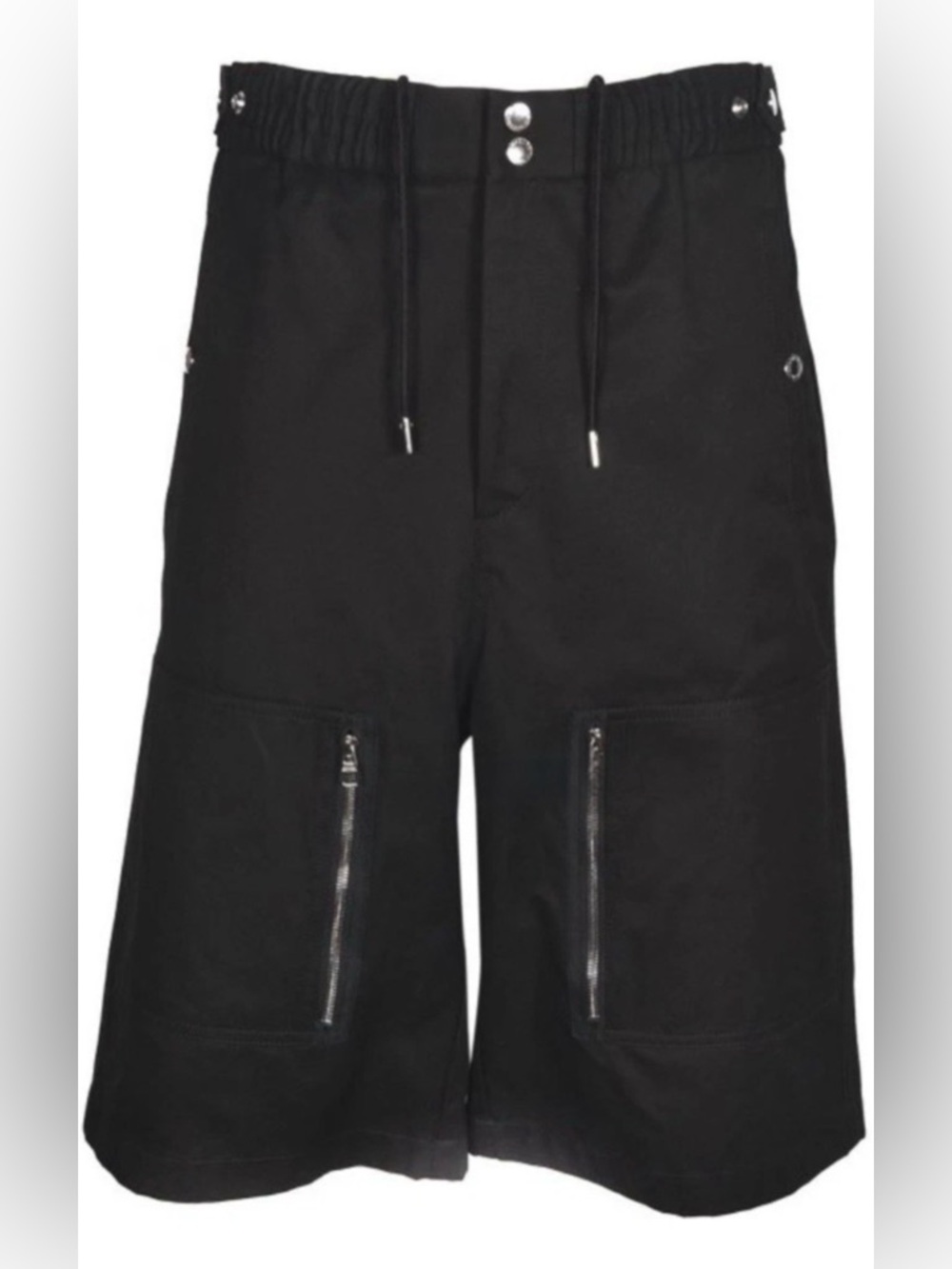 ALEXANDER MCQUEEN Black Bermuda shorts with knee pockets